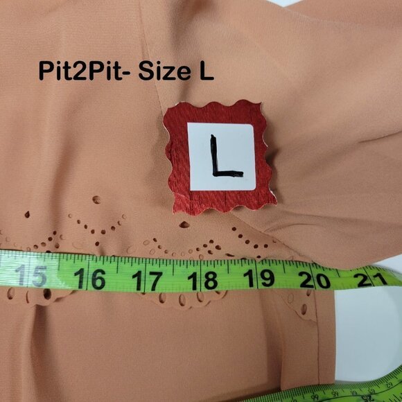 TAN Brown Caramel Blouse Top,various Sizes M, L- NEW - Picture 11 of 16